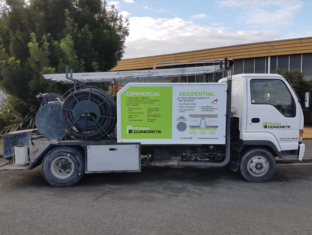 Canterbury Foam Concrete Truck